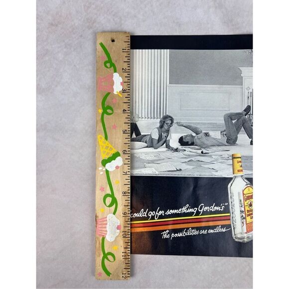Vintage Gordon’s Gin 1985 Ephemera Wall Art Decor - Picture 6 of 6